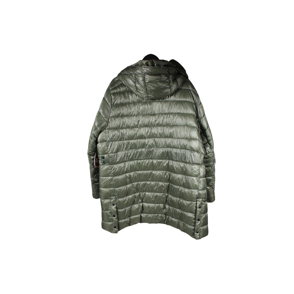 Swiss Tech Women 3X Puffer Jacket Sage Green Hooded Quilted Parka SWP33100077030 - Picture 2 of 8